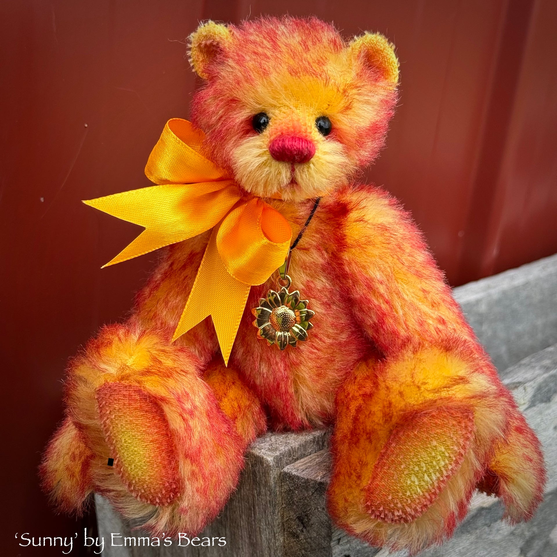 Sunny - 8" Two Tone Mohair Artist Bear by Emma's Bears - OOAK