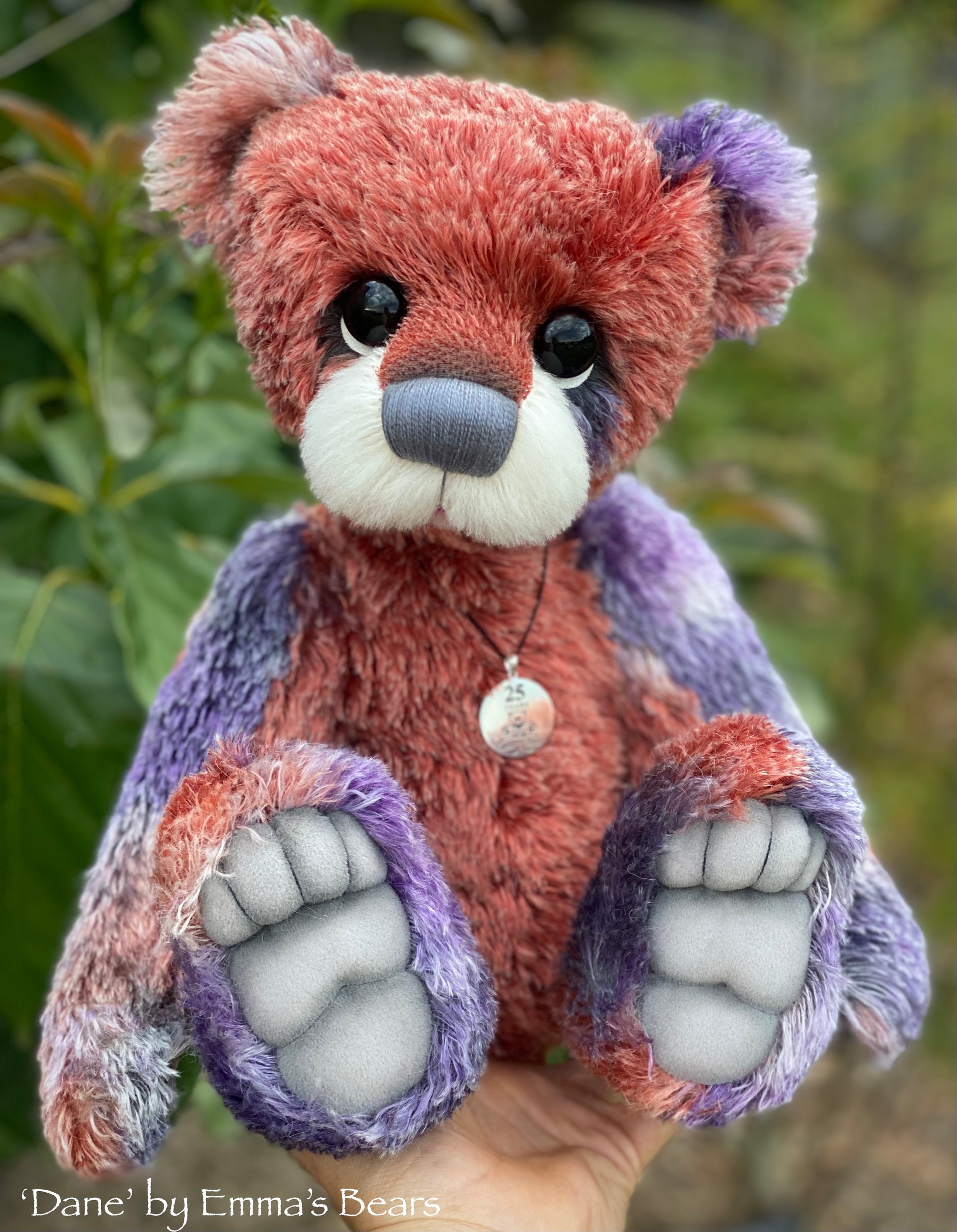 Dane - 16" SPECIAL 25th Anniversary Collection Hand-dyed mohair Artist Bear by Emmas Bears - OOAK