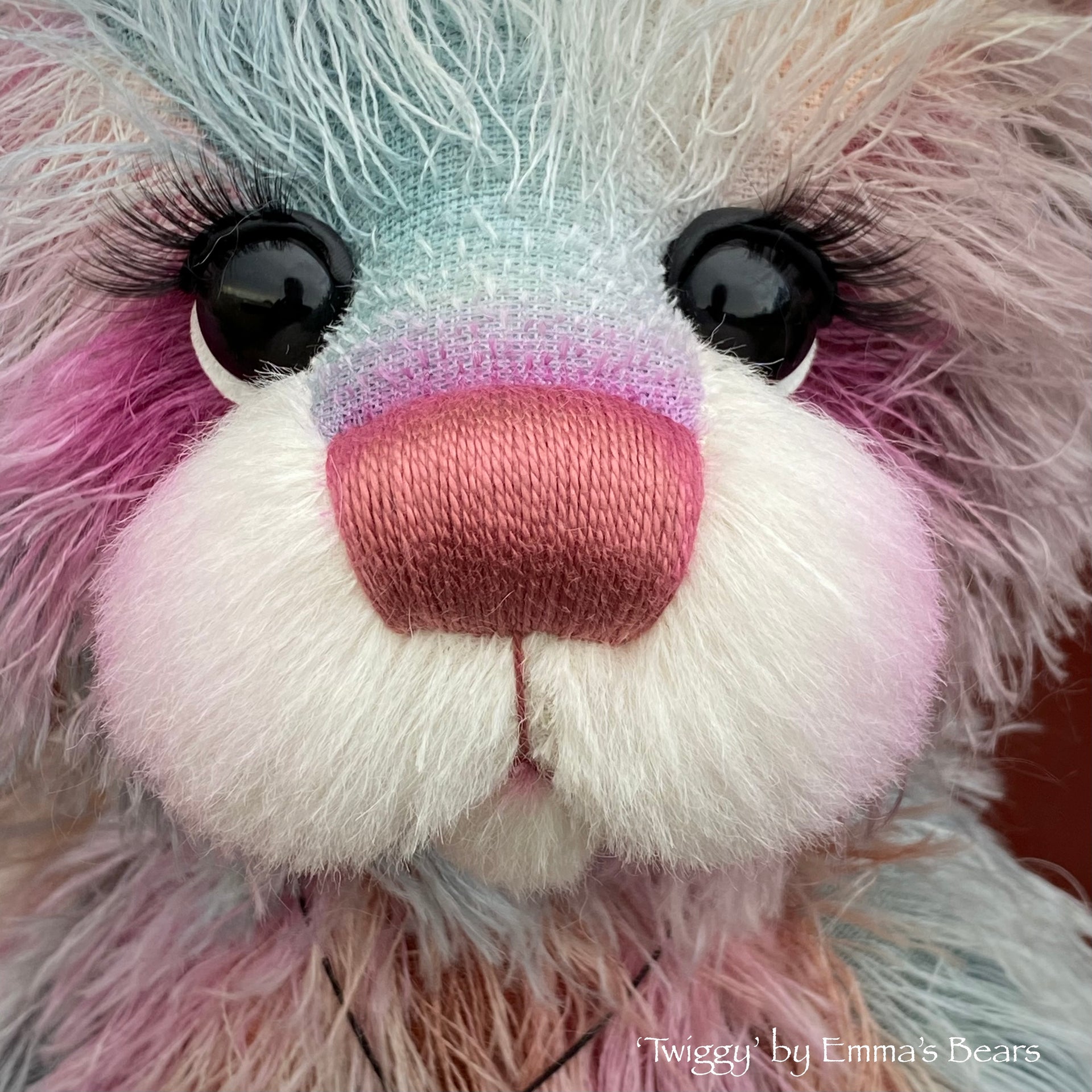 Twiggy - 16" SPECIAL 25th Anniversary Collection Hand-dyed mohair Artist Bear by Emmas Bears - OOAK
