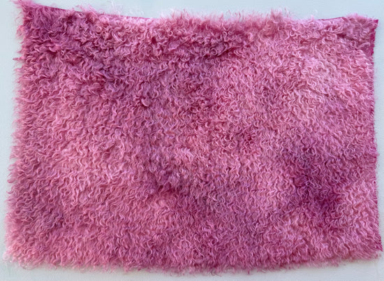 Curlylocks Mohair - Hand Dyed Rose Brocade Batik - Fat 1/4m - JUN020