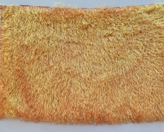 Curlylocks Mohair - Hand Dyed Ruby Sunshine Batik - Fat 1/4m - JUN024