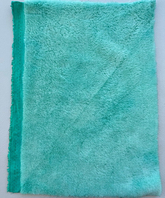 10mm Alpaca  - Hand Dyed Turquoise - Fat 1/8m  - JUN031