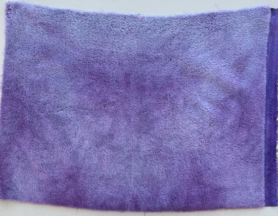 10mm Alpaca  - Hand Dyed Violet Lavender Batik - Fat 1/4m  - JUN037