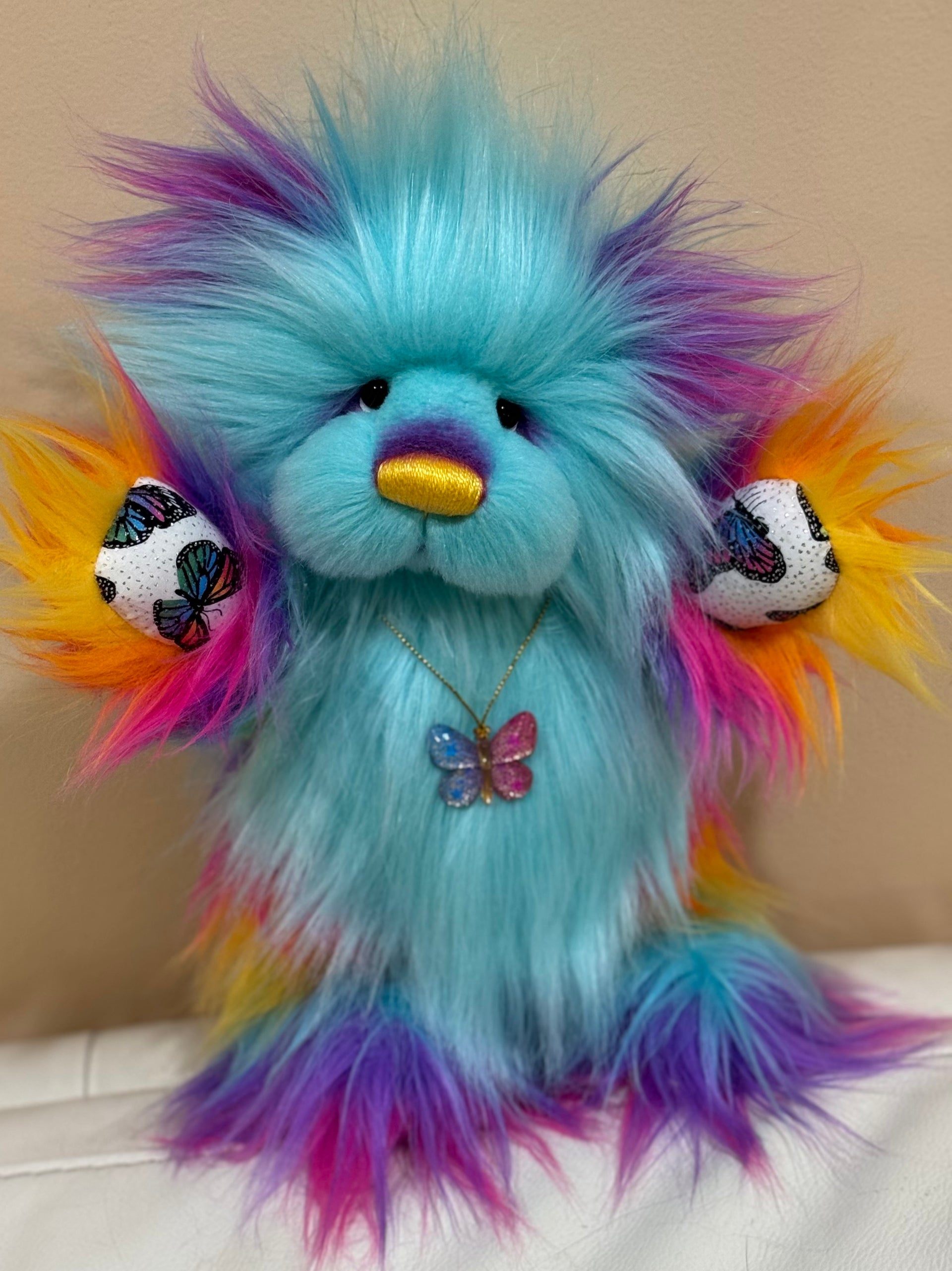 Twilight Whisper - 12" faux fur artist bear by Emmas Bears - OOAK