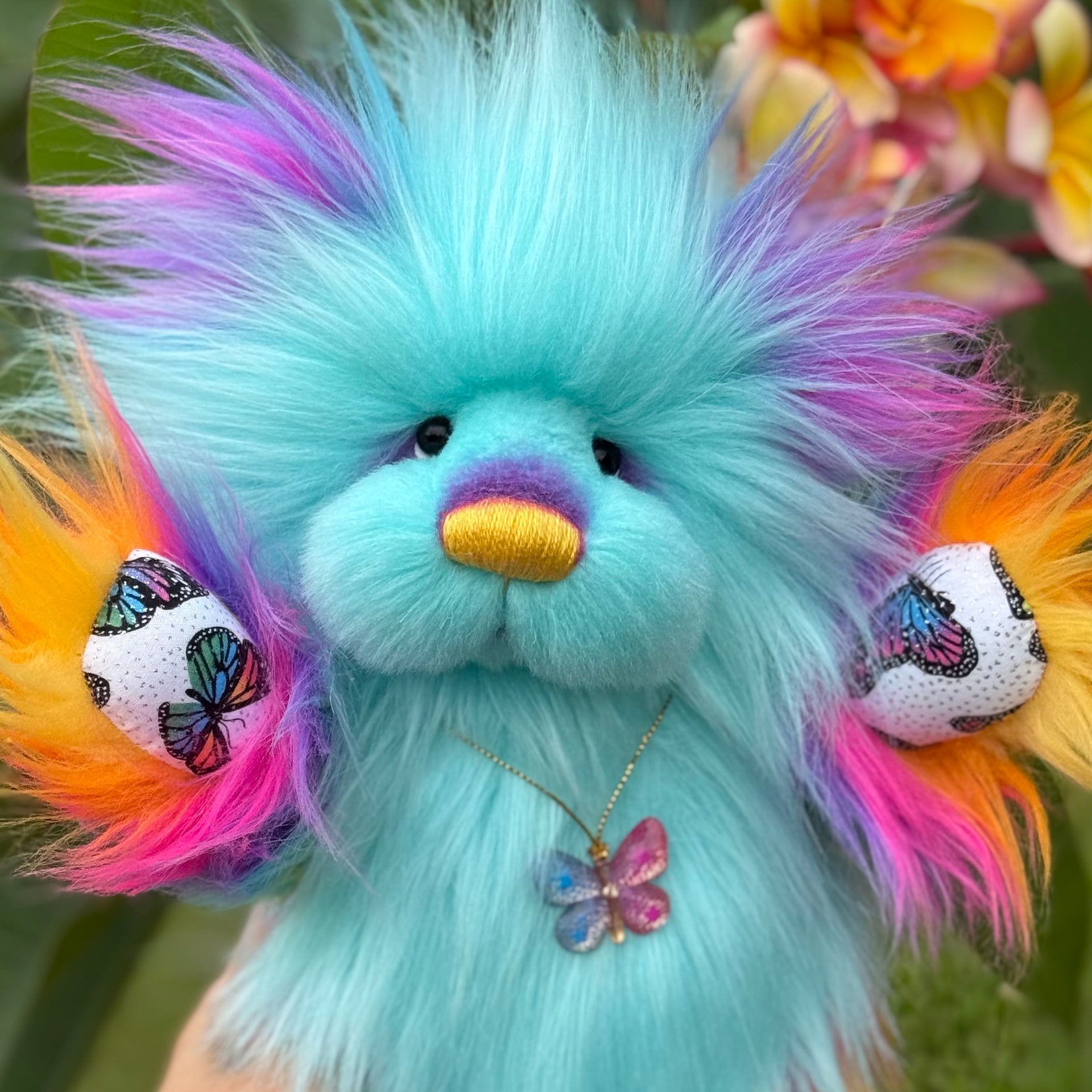 Twilight Whisper - 12" faux fur artist bear by Emmas Bears - OOAK