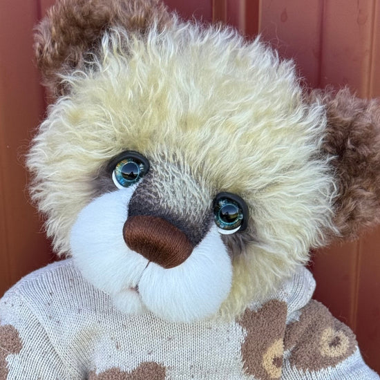 Hunter Coco - 21" Chocolate and Blonde Mohair EASTER Artist Bear by Emma's Bears - OOAK