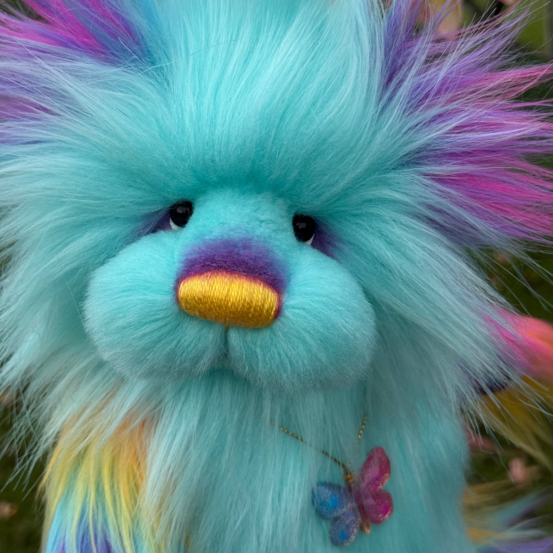 Twilight Whisper - 12" faux fur artist bear by Emmas Bears - OOAK