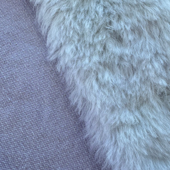 Long Alpaca - Hand Dyed Ice Lilac - Fat 1/8m - JUN044