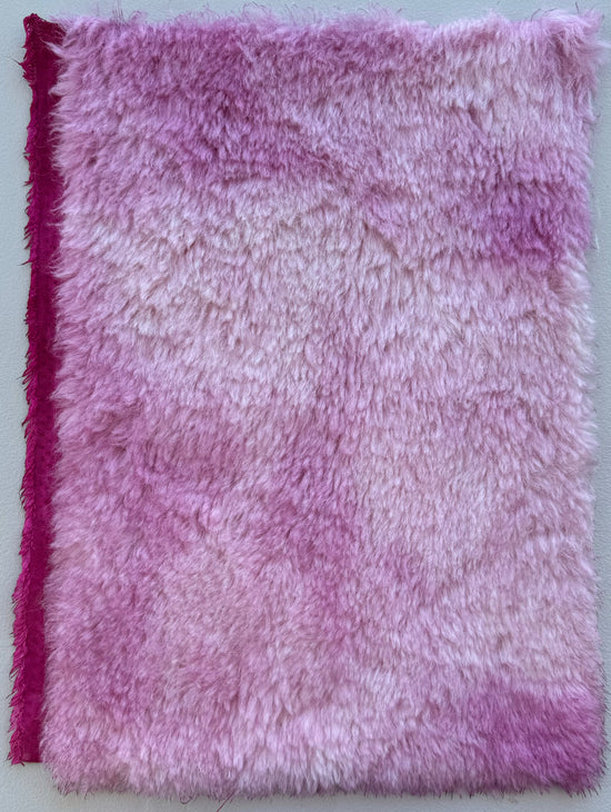 Long Alpaca - Hand Dyed Bubblegum Batik - Fat 1/8m - JUN047
