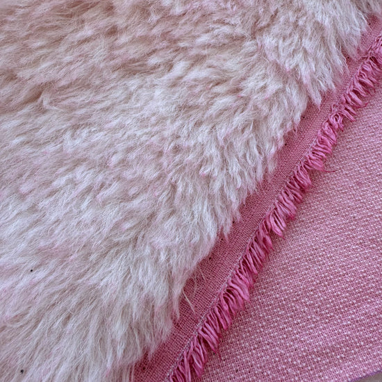 Long Alpaca - Hand Dyed Baby Pink - Fat 1/8m - JUN049