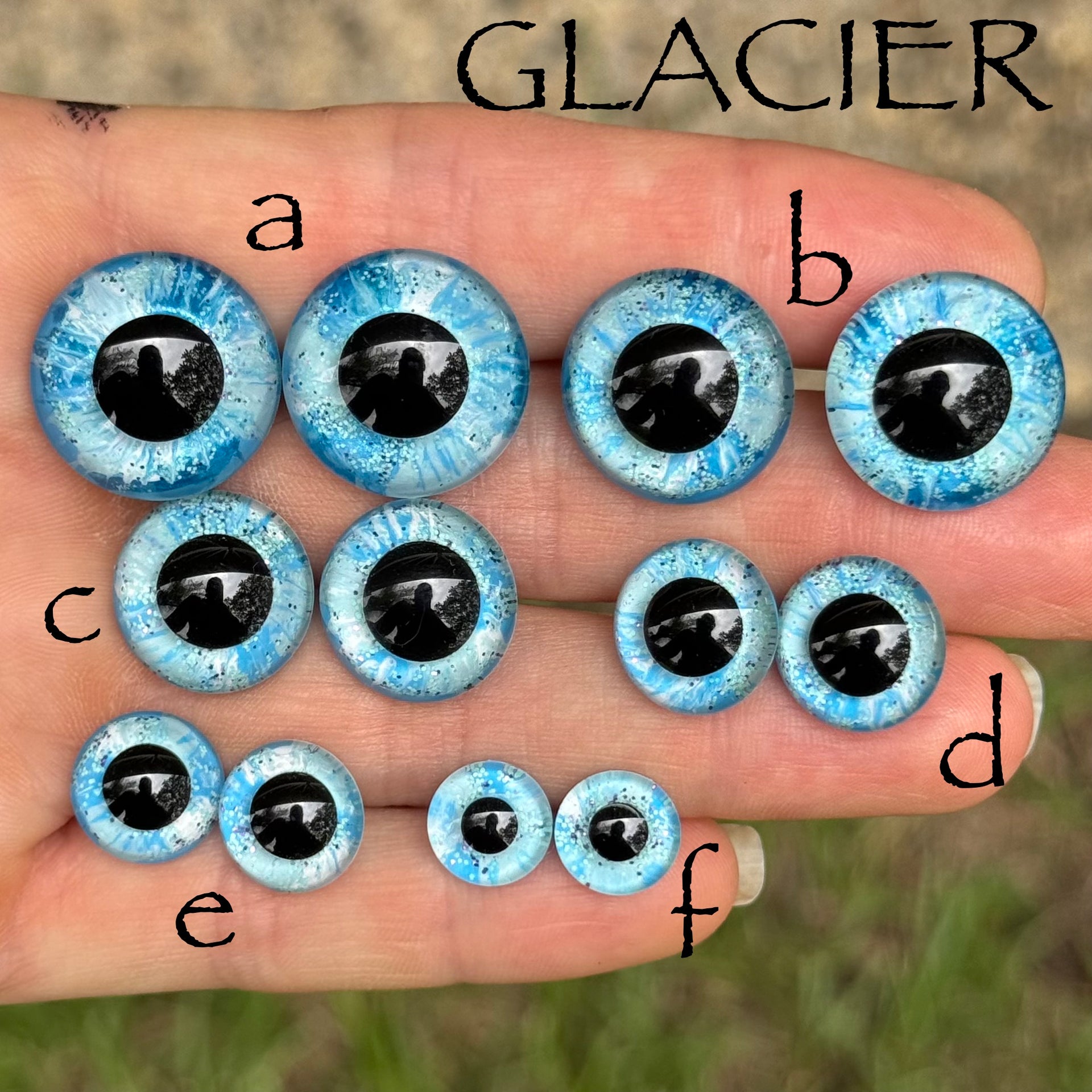 Hand Painted Eyes - Glacier