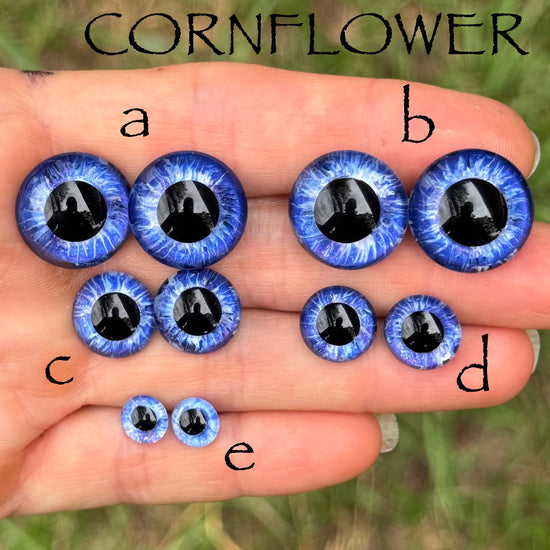 Hand Painted Eyes - Cornflower