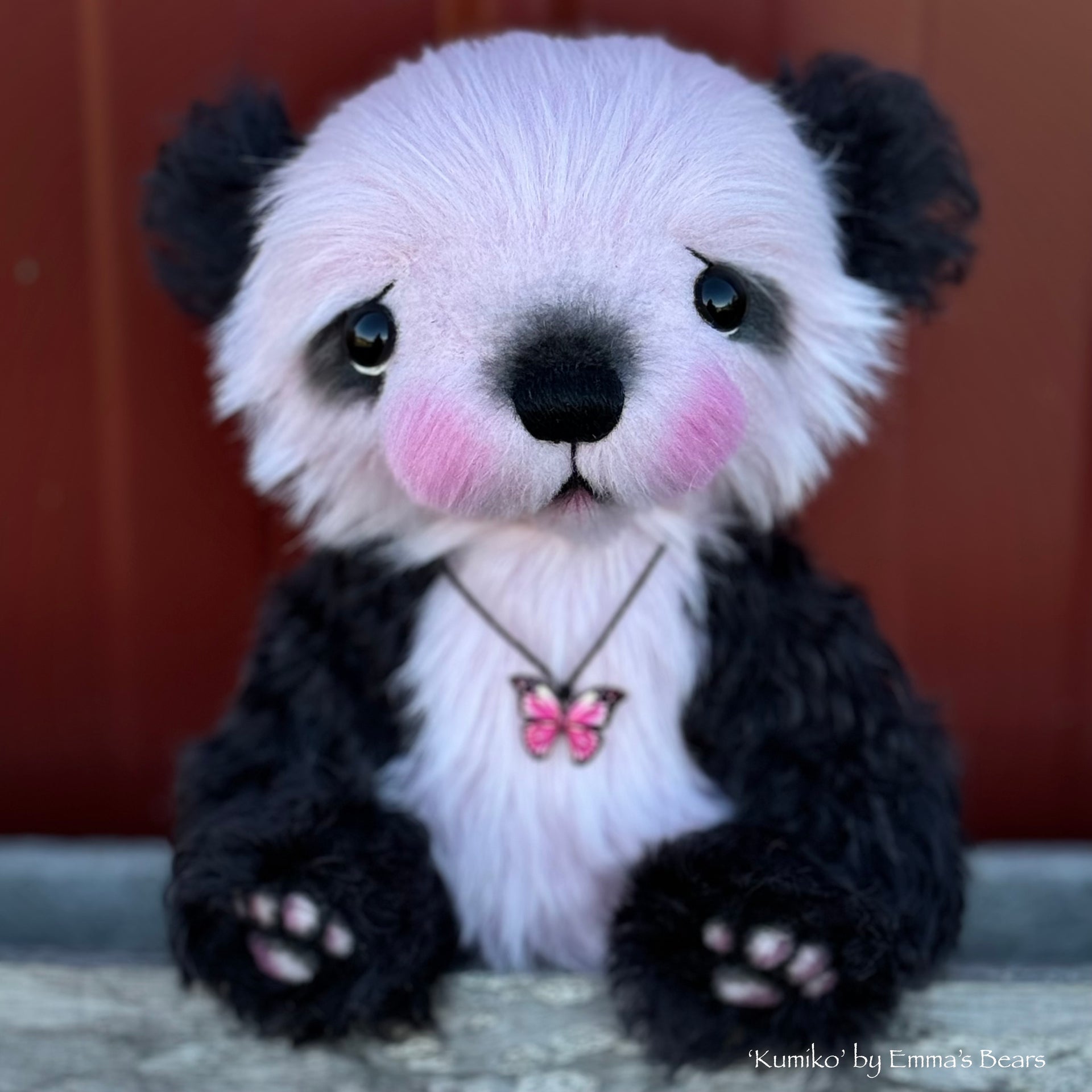 KITS - 7" Kumiko kid mohair and faux fur artist bear