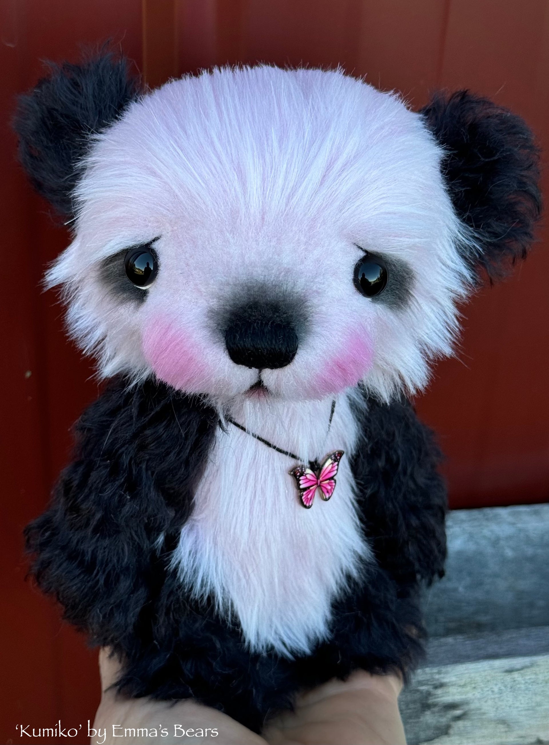 KITS - 7" Kumiko kid mohair and faux fur artist bear
