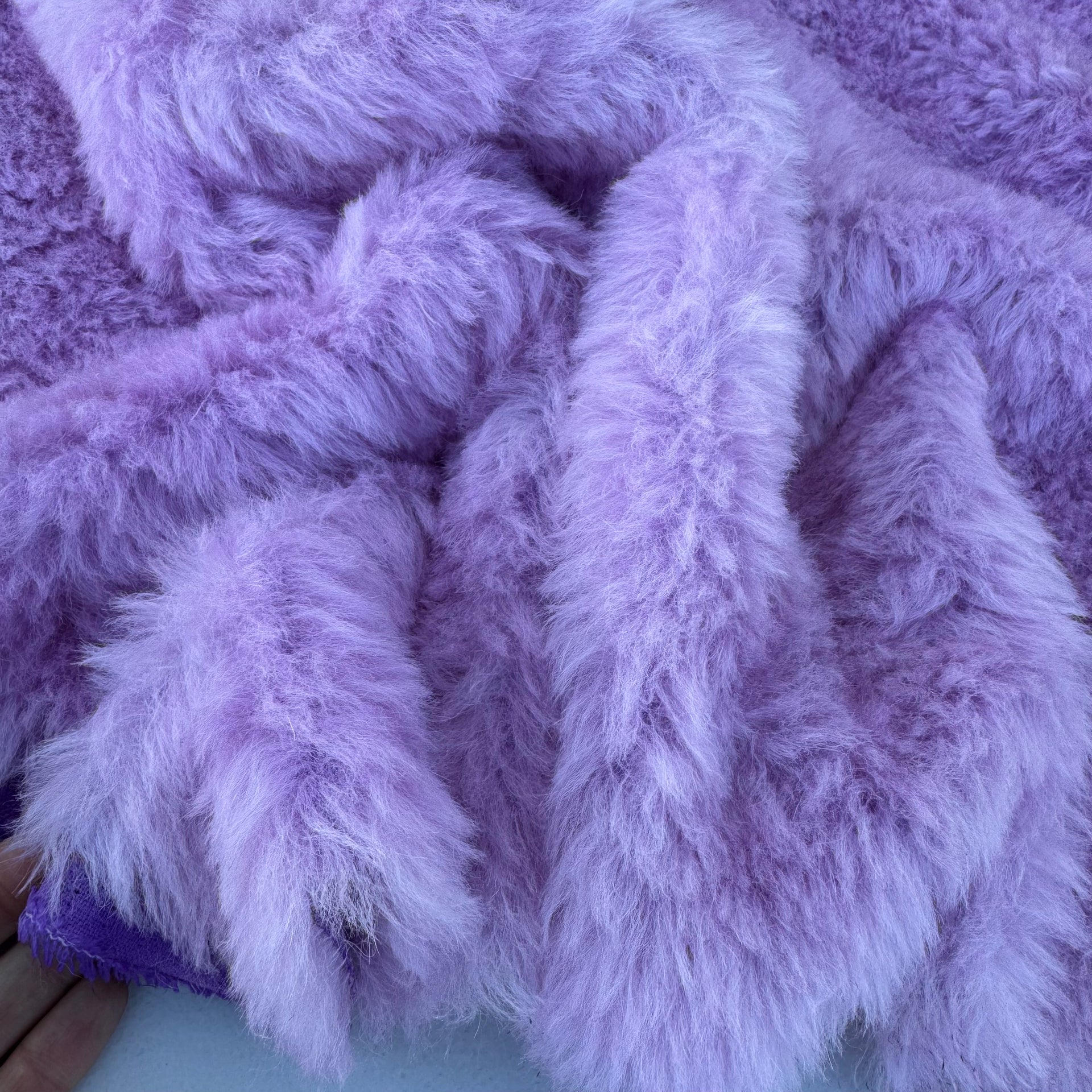 Long Alpaca - Hand Dyed Lilac - Fat 1/4m - APR016