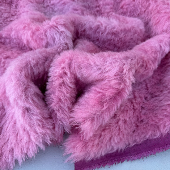 Long Alpaca - Hand Dyed Rose Batik - Fat 1/4m - APR018