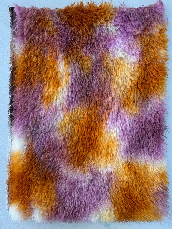Long Alpaca - Hand Dyed Cinnamon Plum - Fat 1/8m - APR022