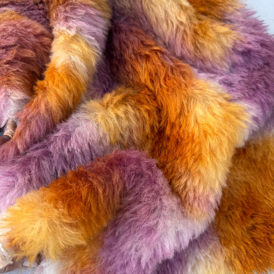 Long Alpaca - Hand Dyed Cinnamon Plum - Fat 1/8m - APR022