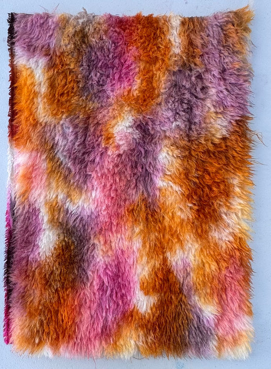 Long Alpaca - Hand Dyed Autumn Leaves - Fat 1/8m - APR023