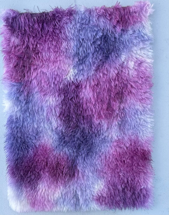 Long Alpaca - Hand Dyed Berry Smoothie - Fat 1/8m - APR024