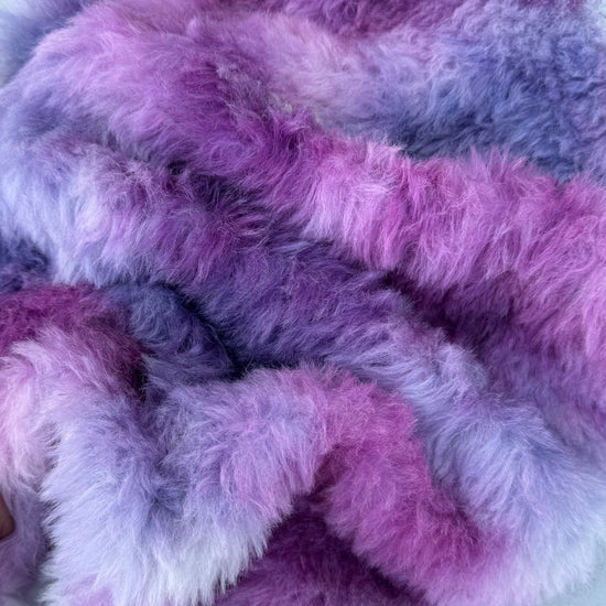 Long Alpaca - Hand Dyed Berry Smoothie - Fat 1/8m - APR024