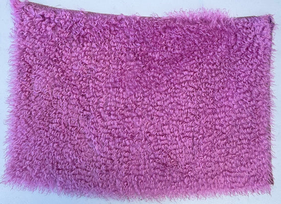 Curlylocks Mohair - Hand Dyed Raspberry Plum - Fat 1/4m - APR046