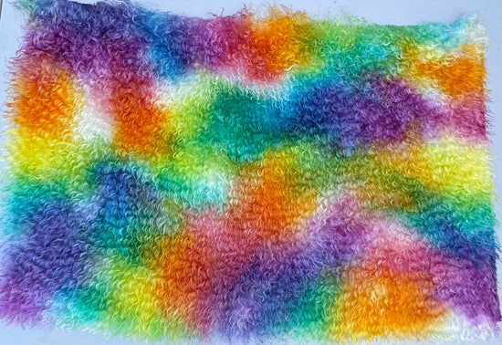 Curlylocks Mohair - Hand Dyed Rainbow Sprinkles - Fat 1/4m - APR050