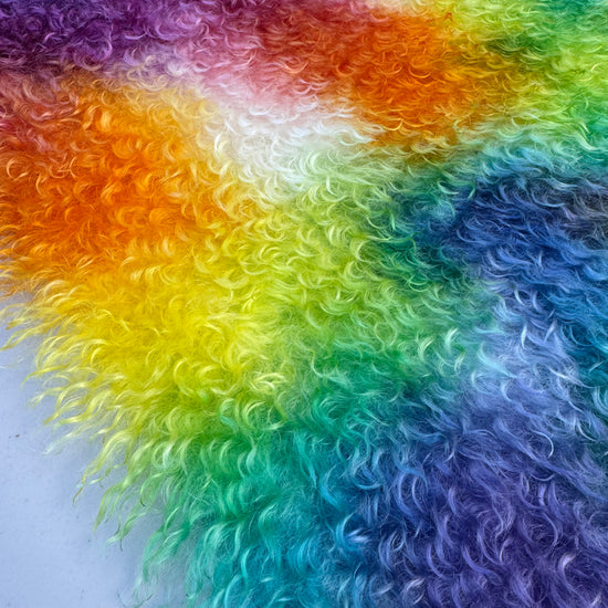 Curlylocks Mohair - Hand Dyed Rainbow Sprinkles - Fat 1/4m - APR050