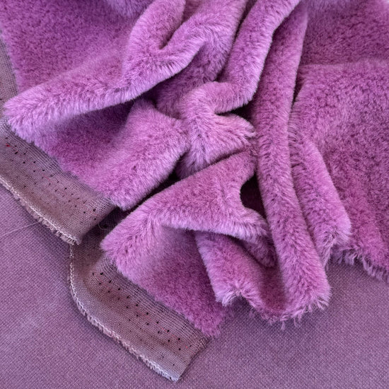 10mm Alpaca  - Hand Dyed Dusky Plum - Fat 1/4m  - APR057