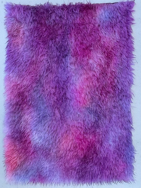 Long Alpaca - Hand Dyed Berry Compote - Fat 1/8m - APR069
