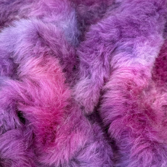 Long Alpaca - Hand Dyed Berry Compote - Fat 1/8m - APR069