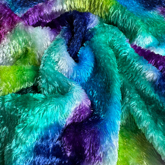 Curly Viscose - Hand Dyed Enchanted Garden - Fat 1/8m - FEB008