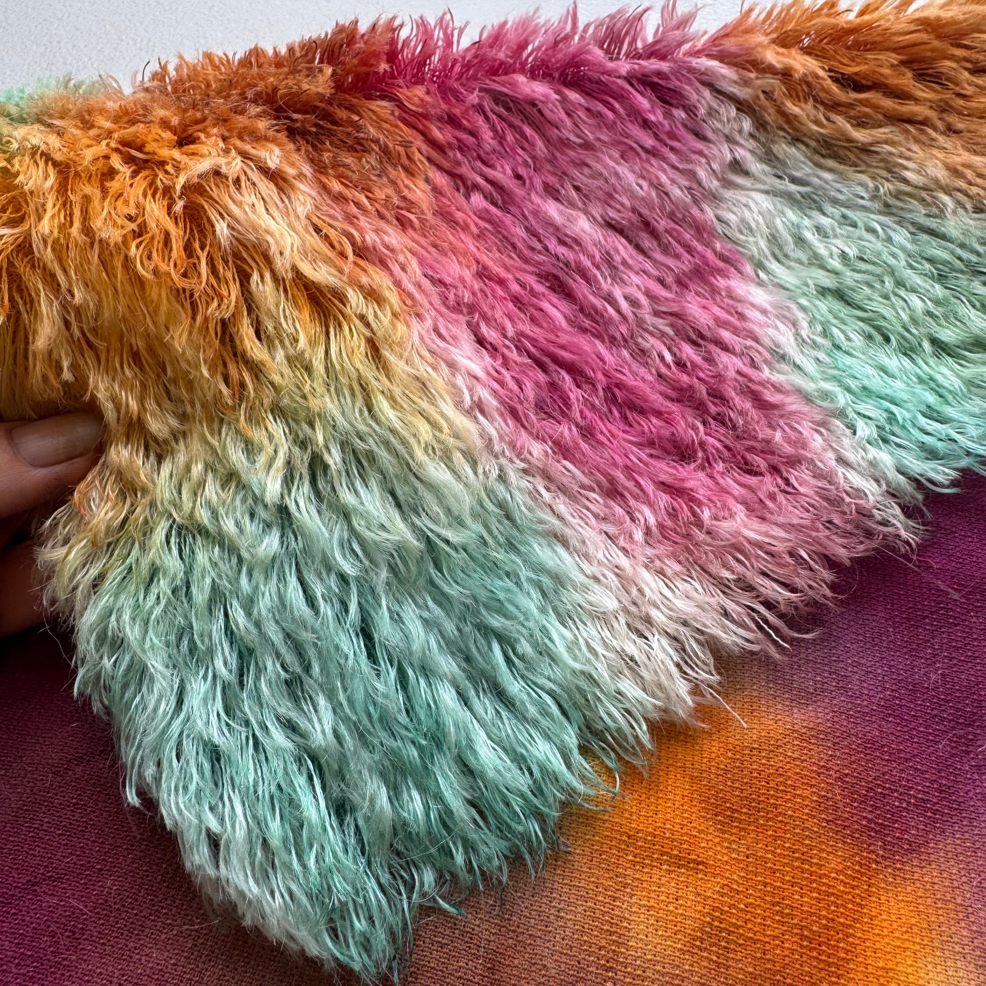 25mm String Mohair - Hand Dyed Woodlands - Fat 1/8m - FEB023