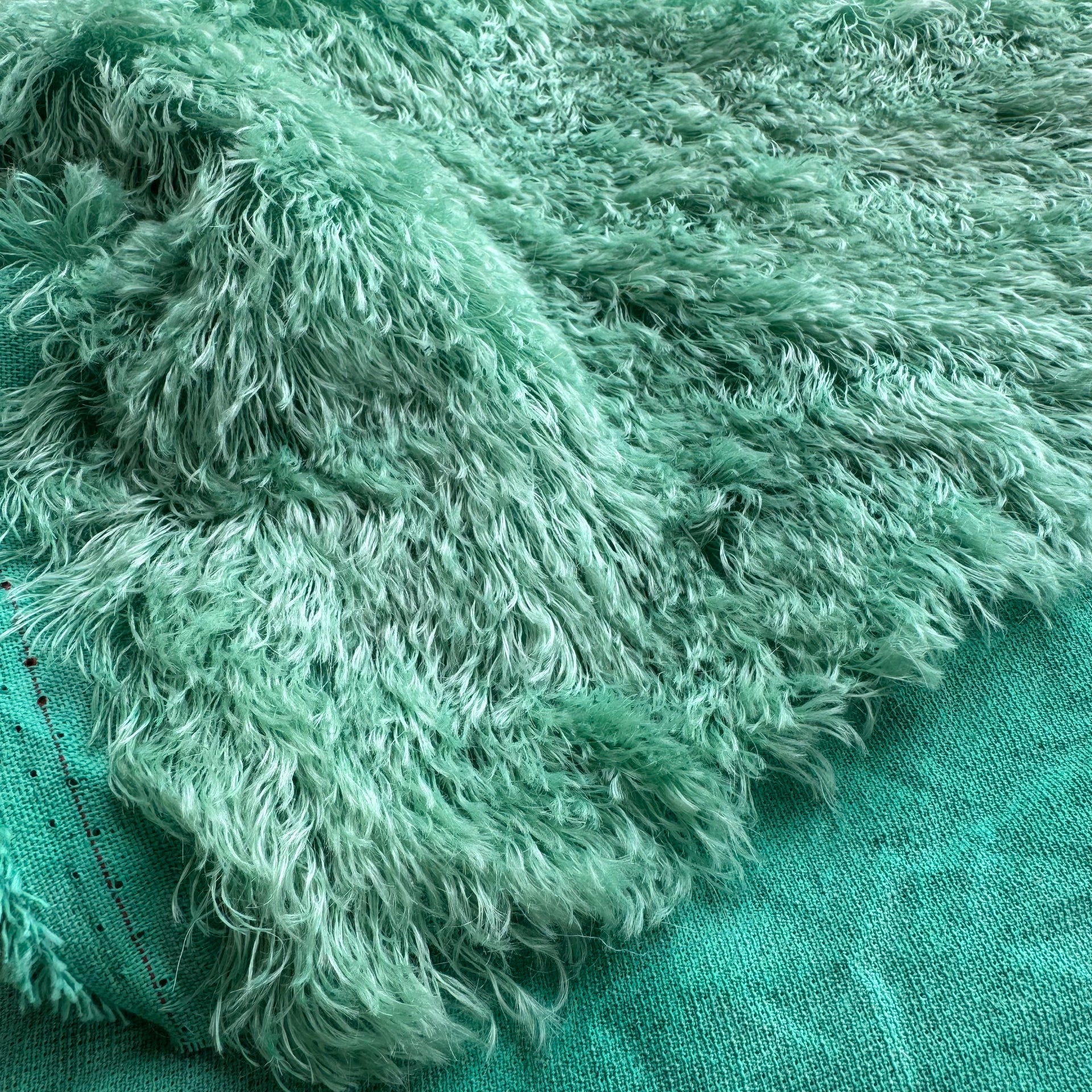 25mm String Mohair - Hand Dyed Sea Green - Fat 1/4m - FEB028