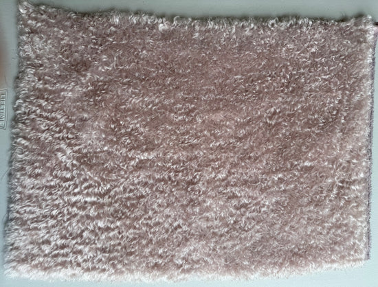 Curly Kid Mohair - Hand Dyed Palest Mauve Ice - Fat 1/4m - FEB058