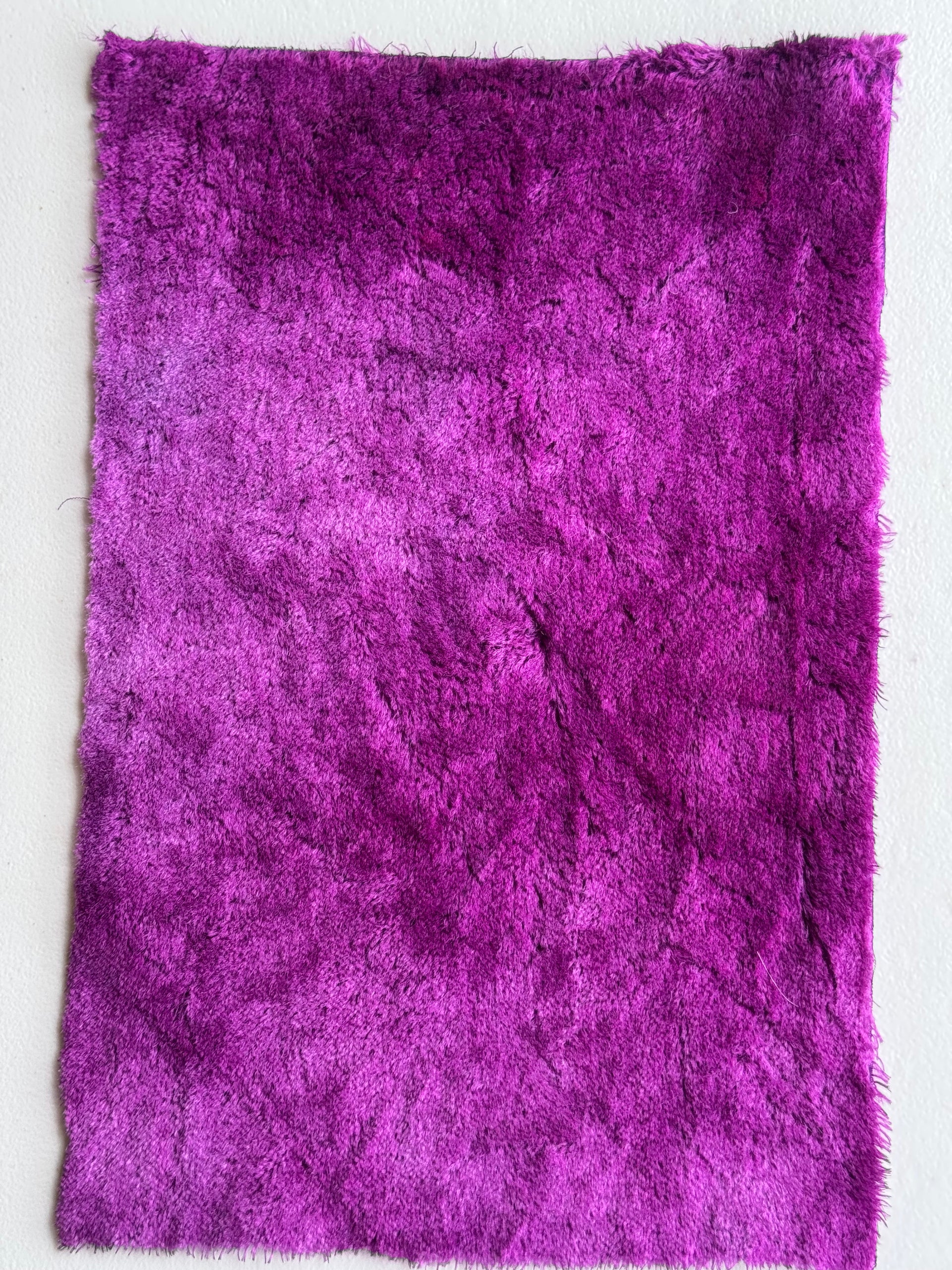10mm Alpaca  - Hand Dyed Darkest Orchid - Fat 1/8m  - FEB062
