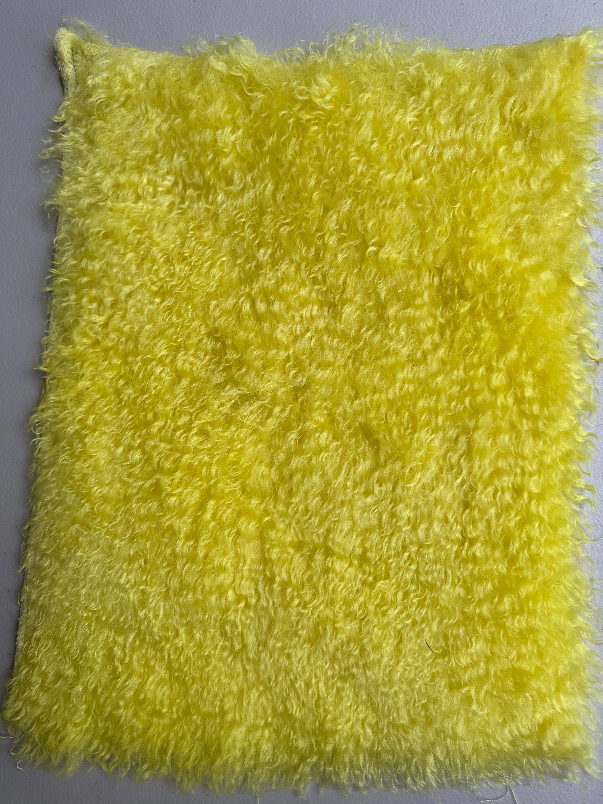Curlylocks Mohair - Hand Dyed Lemon Butter - Fat 1/8m - FEB081