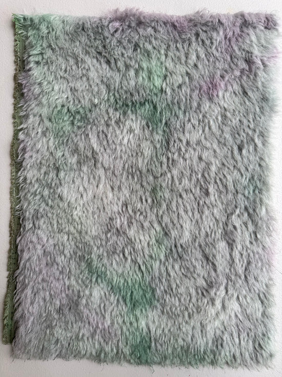 Long Alpaca - Hand Dyed Sage Violet Batik - Fat 1/8m - FEB097