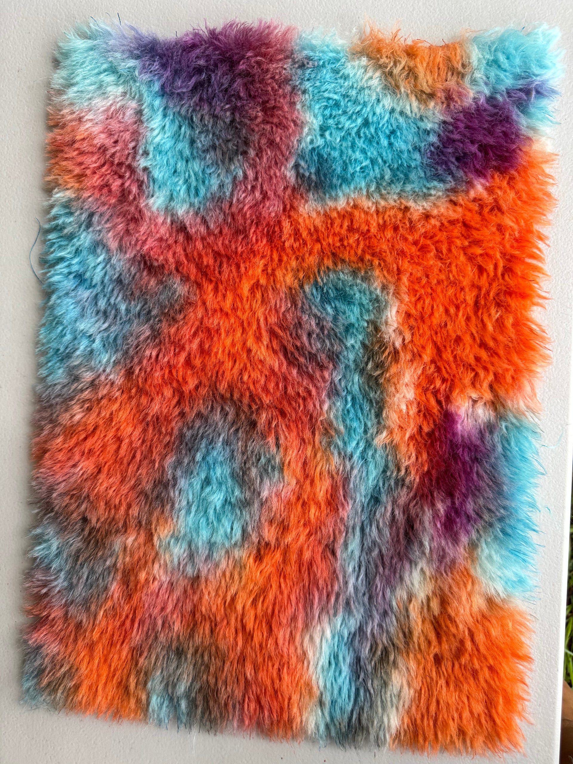 Long Alpaca - Hand Dyed Groovy - Fat 1/8m - FEB098