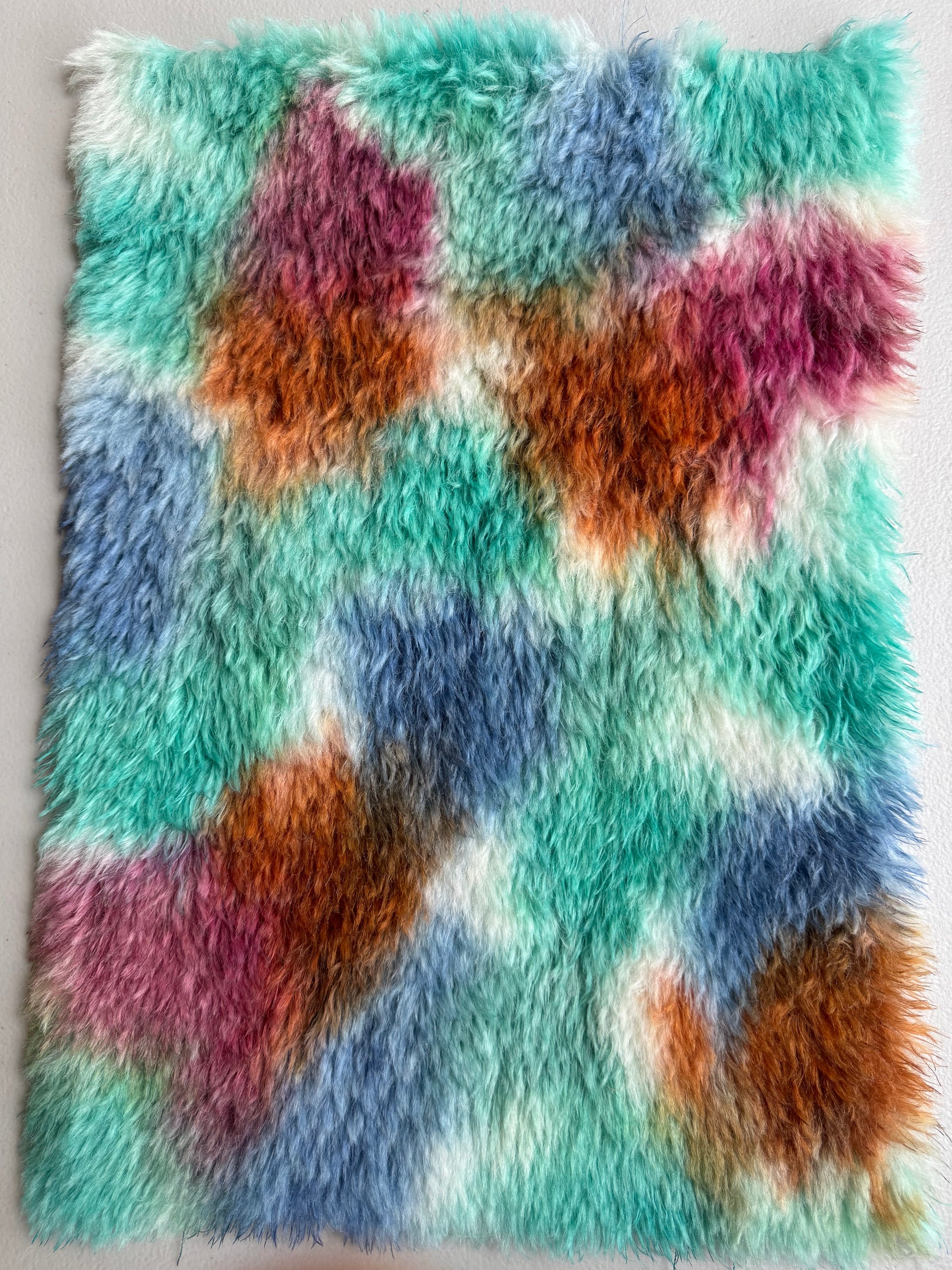 Long Alpaca - Hand Dyed Cottage Garden - Fat 1/8m - FEB100