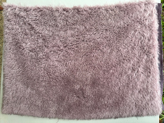 Long Alpaca - Hand Dyed Smokey Eggplant - Fat 1/4m - FEB103