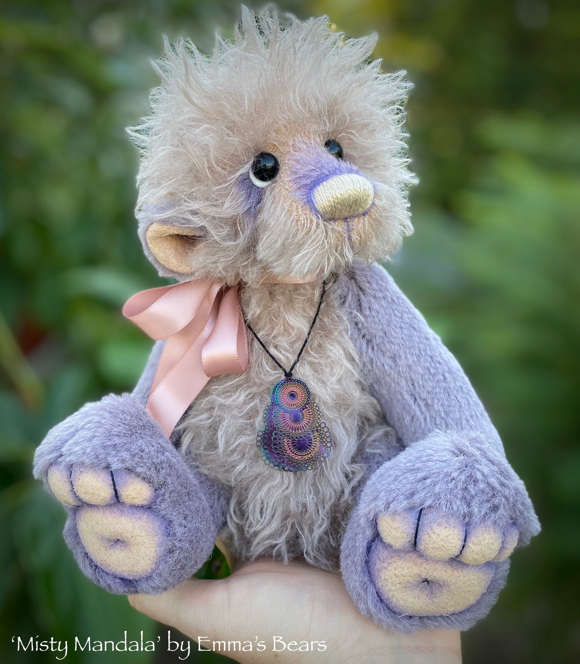 Misty Mandala - 11" Shaggy mohair and alpaca bear by Emma's Bears - OOAK