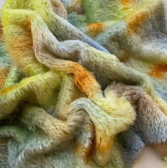Distressed 9mm Mohair - Hand Dyed Changing Seasons - Fat 1/4m - MAY006