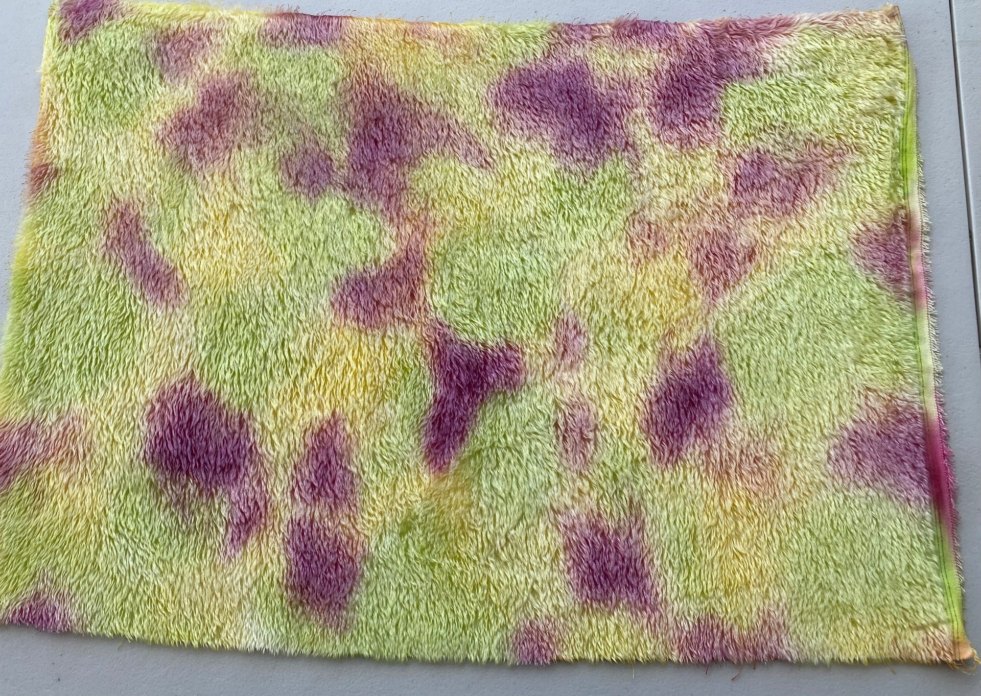Distressed 9mm Mohair - Hand Dyed Fruit Salad - Fat 1/4m - MAY009