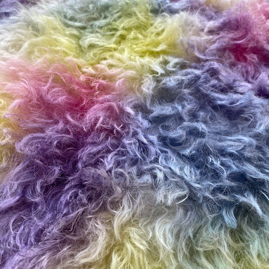38mm Shaggy Mohair - Hand Dyed Fairy Fluff - Fat 1/8m - MAY011