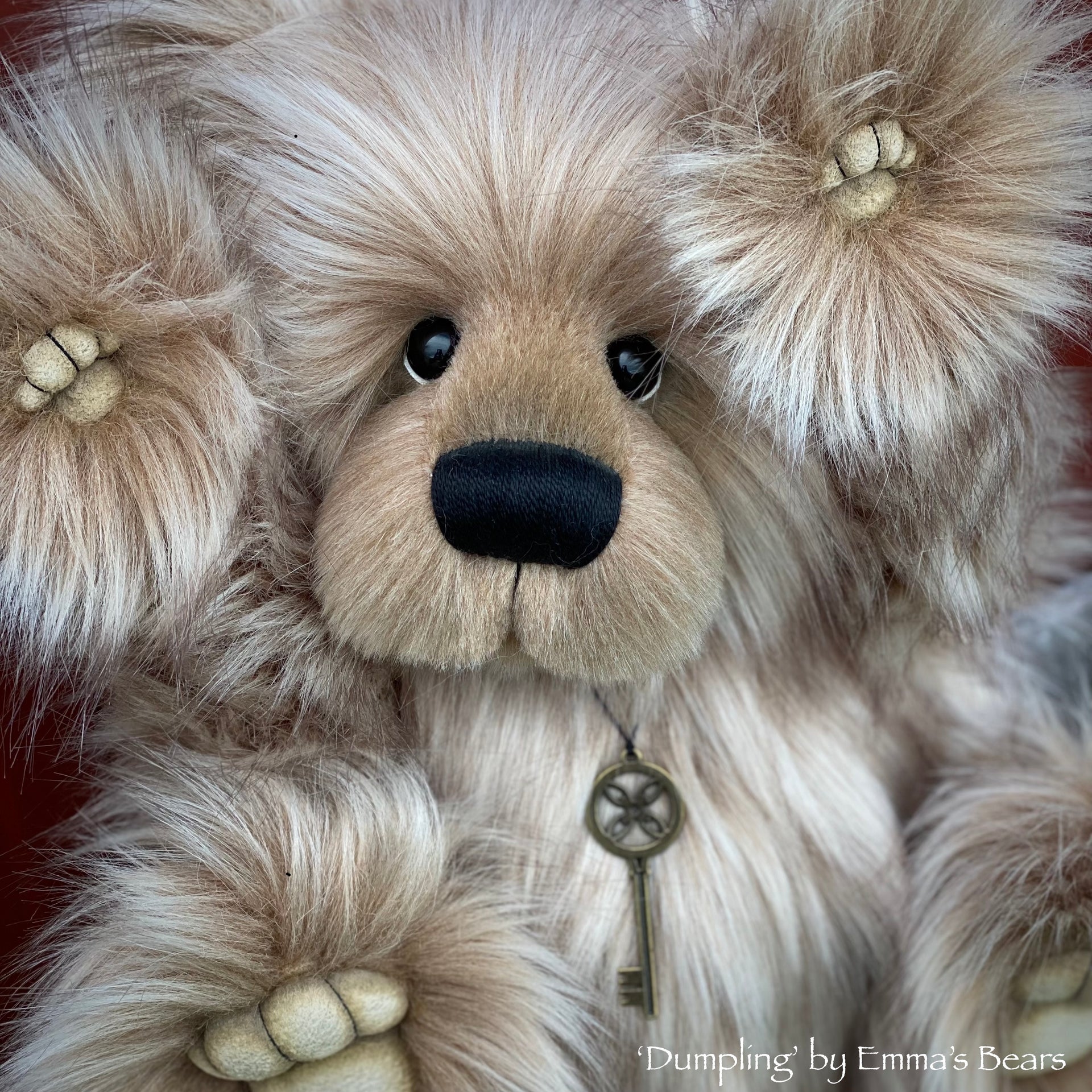 Dumpling - 16" faux fur bear by Emmas Bears - OOAK