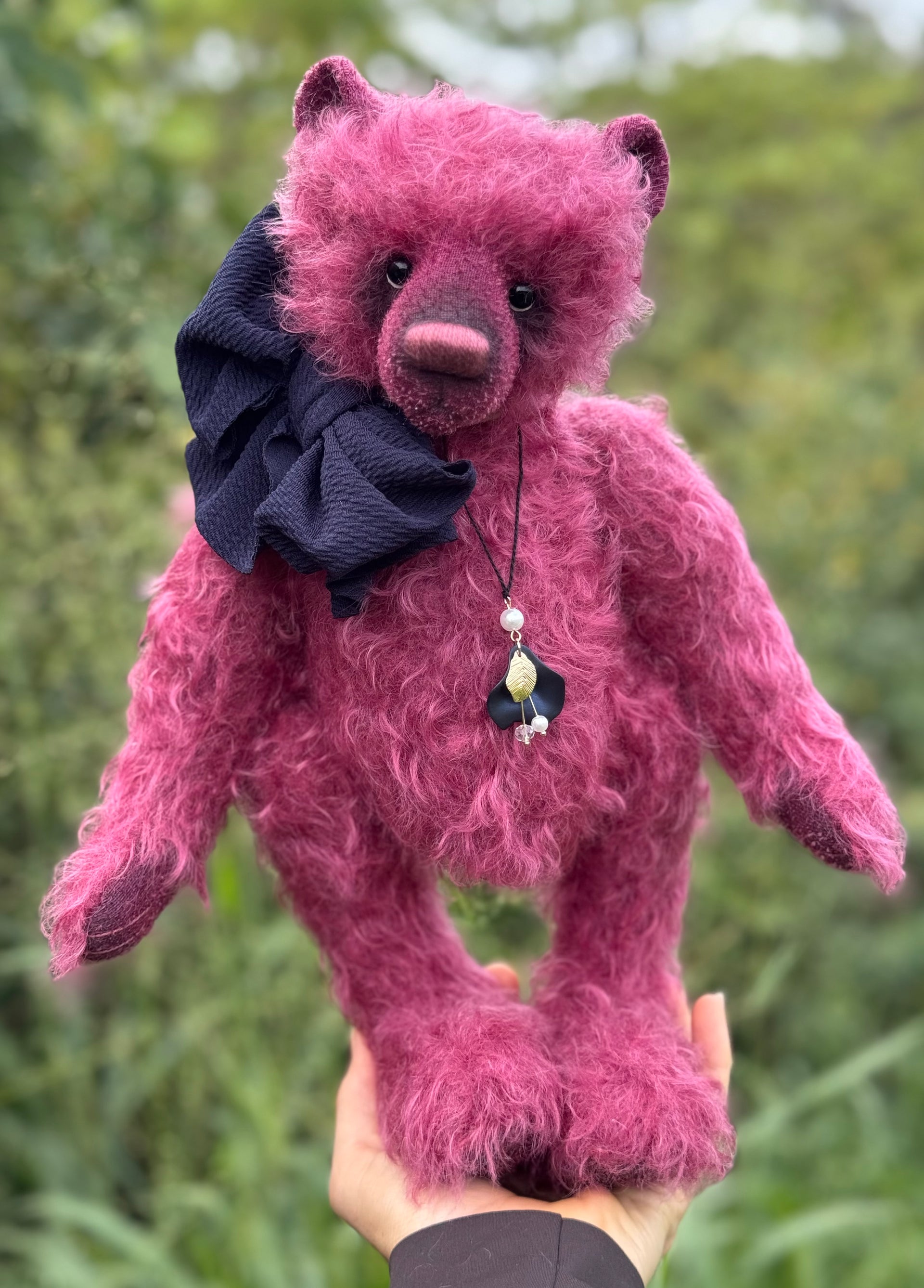 Figberry - 13" Traditional mohair bear by Emma's Bears - OOAK