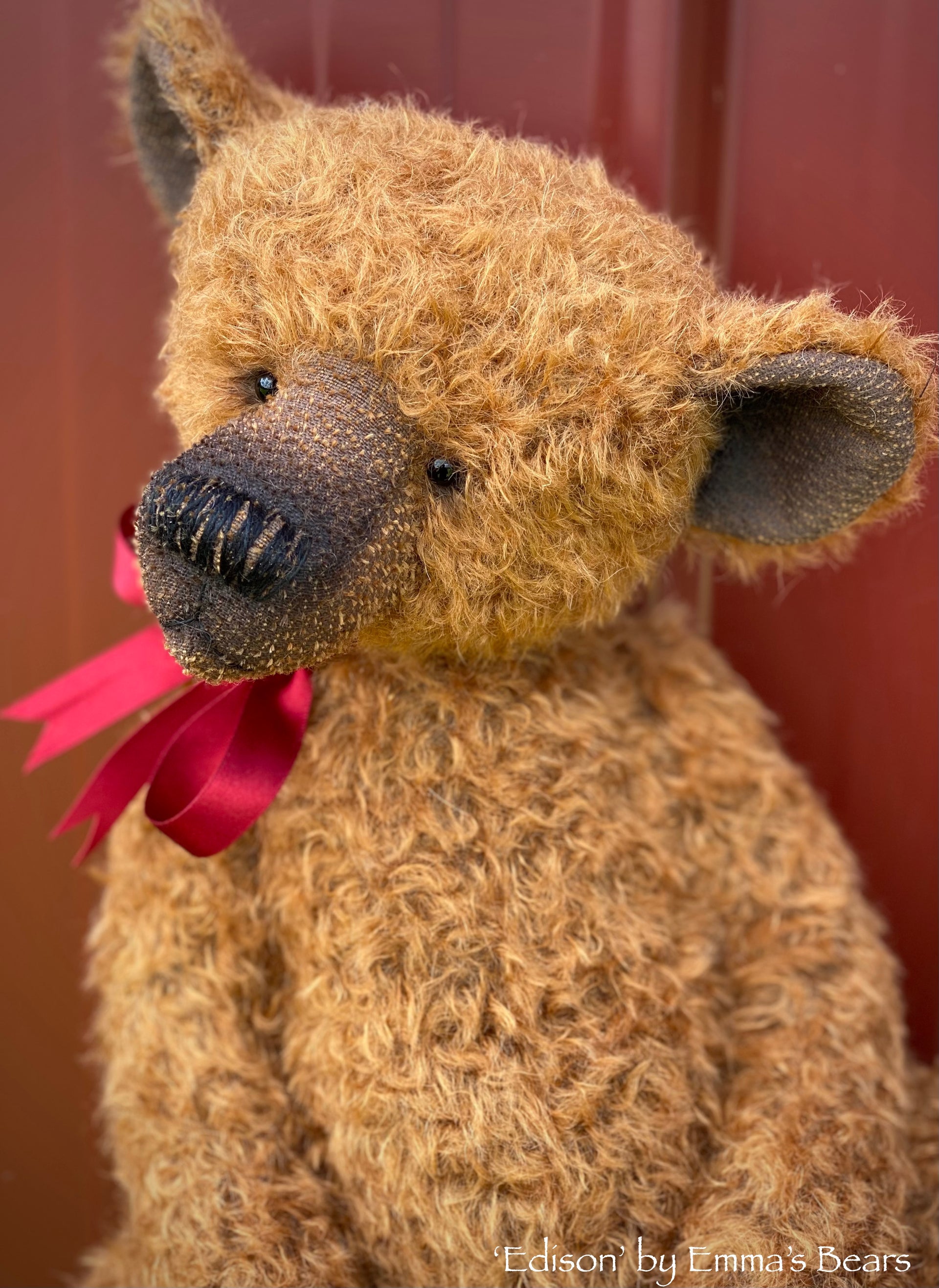 Edison - 20" mohair artist bear by Emmas Bears - OOAK