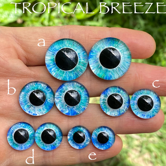 Hand Painted Eyes - Tropical Breeze
