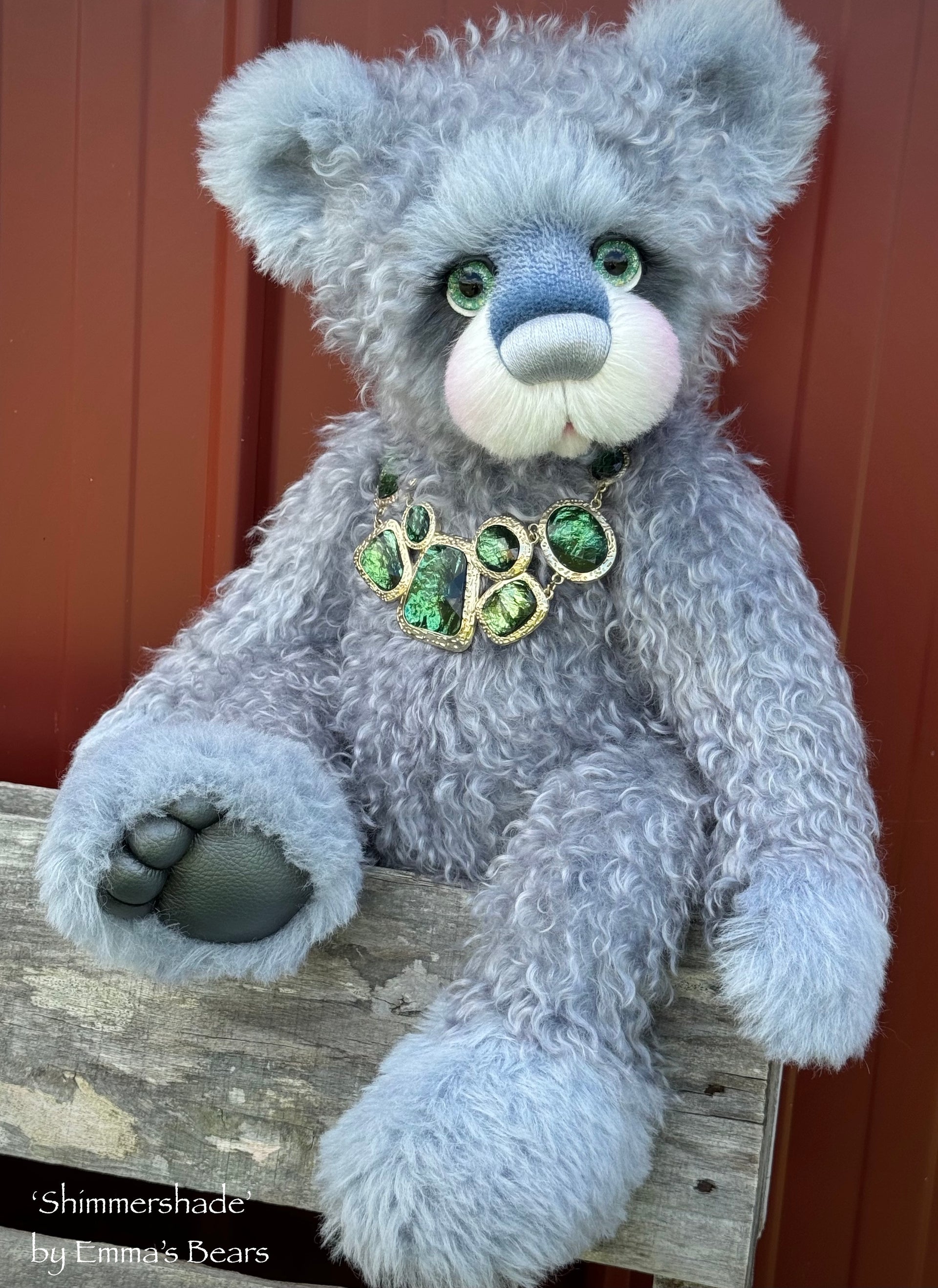 Shimmershade - 22" Mohair and Alpaca Artist Bear by Emma's Bears - OOAK